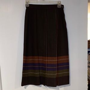 Vintage pleated wool skirt extra small made in the USA